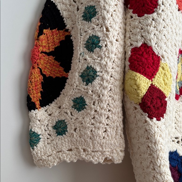 NWT Free People Star Crochet Hoodie, XS/S - Picture 7 of 13